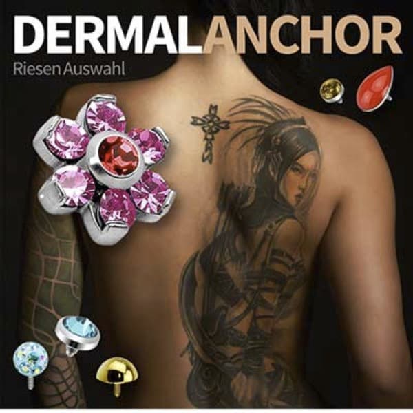 Ganz besonderer Haut-Schmuck >> Microdermal-Piercings ✓ Sei anders und kauf jetzt Dein neues Dermal-Anchor zu sehr günstigem Preis ✓ Riesen Auswahl