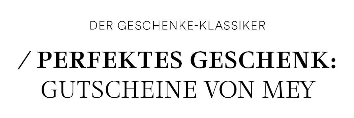 mey Geschenkgutscheine