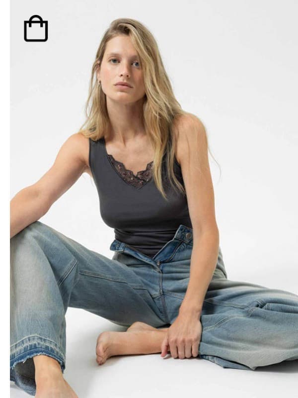 Top in Thunder Grey der Serie Delighted