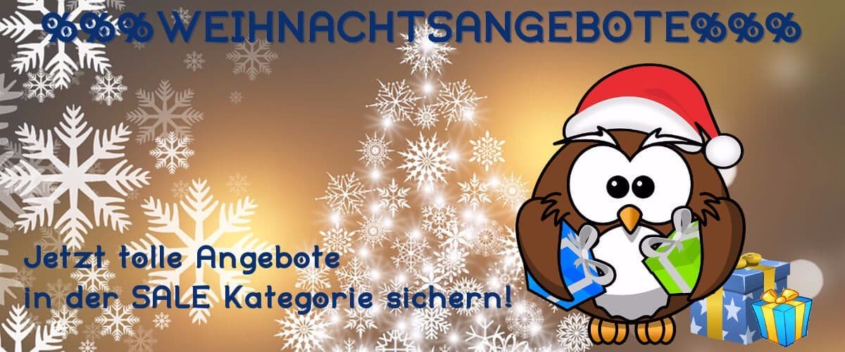Jetzt tolle Weihnachtsangebote in unserer SALE Kategorie sichern!