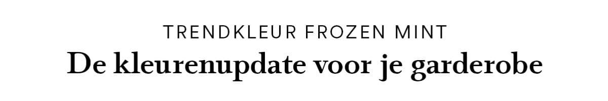 Frozen Mint - de kleurenupdate