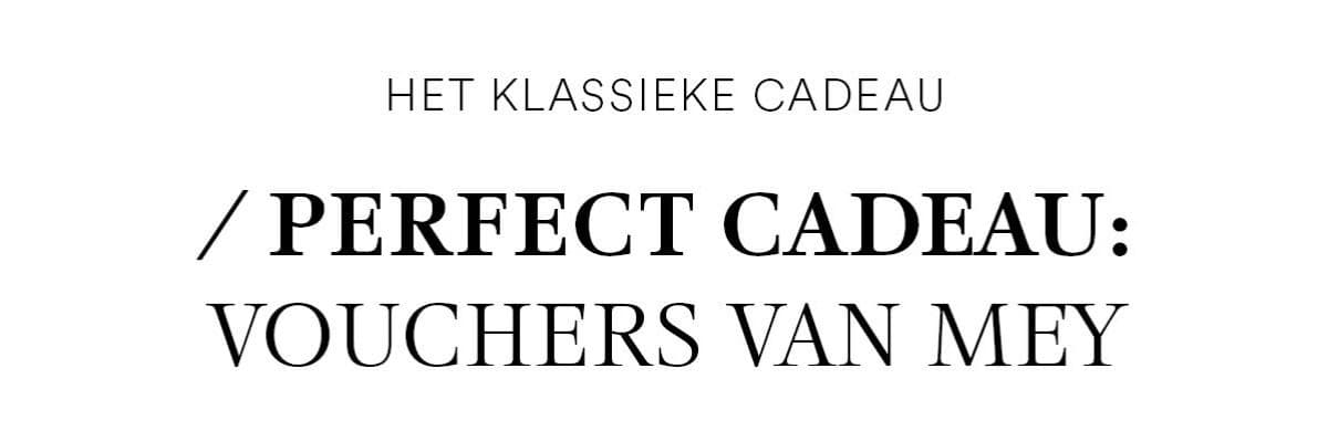 Vouchers van mey
