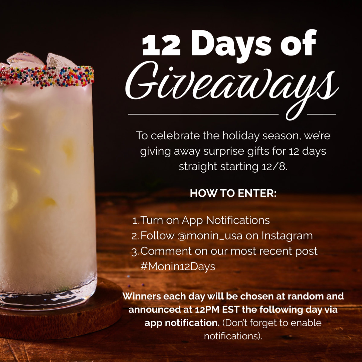 12 Days of Giveaways