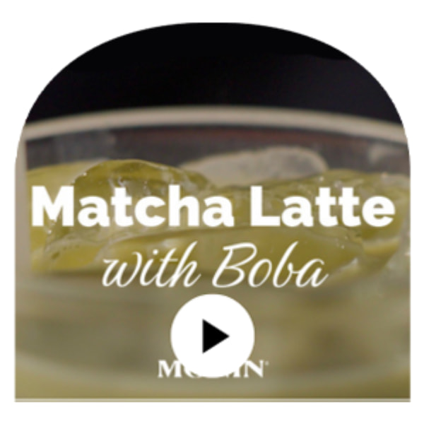 Matcha Latte with Boba