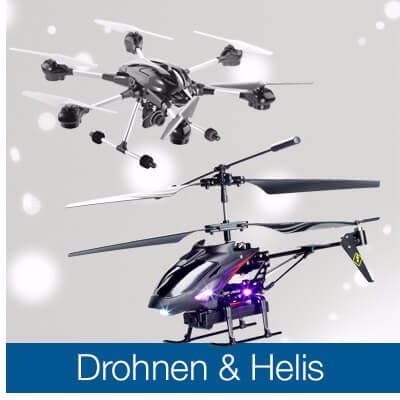 Kamera-Drohnen, -Helis, Flug- & Fahrzeuge