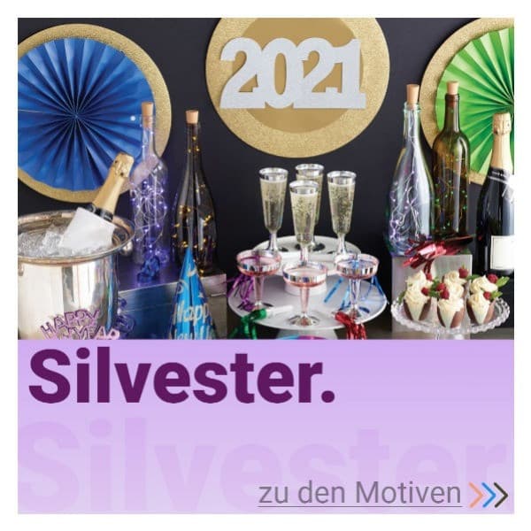 Silvester Party Deko für zu Hause