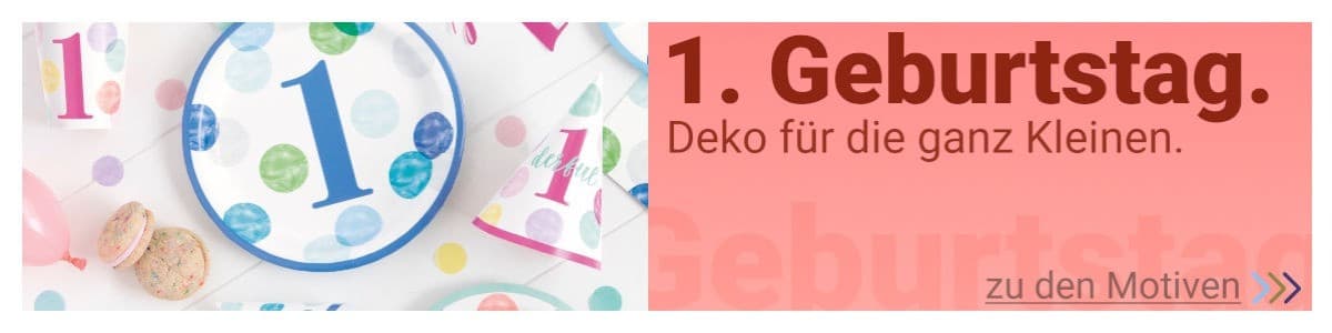 Deko zum 1. Geburtstag für Mädchen und Jungs