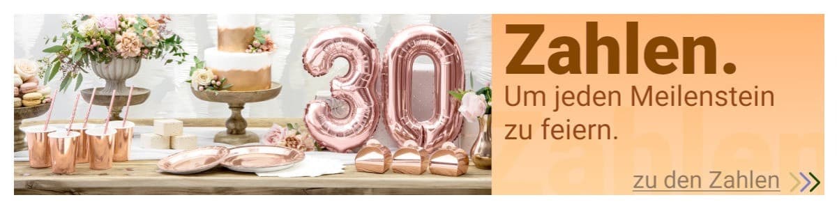 Runde Geburtstage feiern - Party Deko günstig kaufen