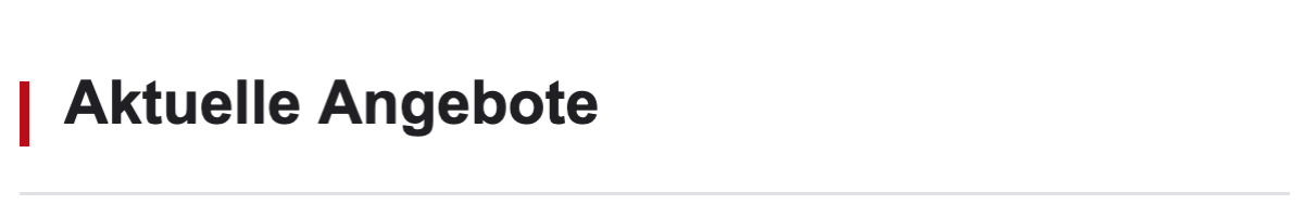 Aktuelle Angebote